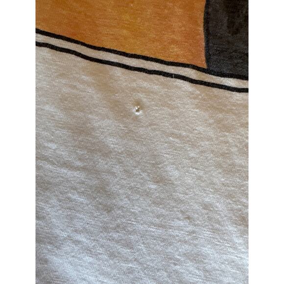 Vintage Land’s End USA Made Rhino Artwork White Large T-Shirt - Picture 4 of 9